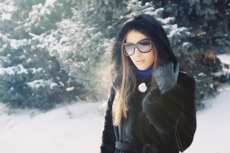 Businesswoman with sunglassesの写真素材