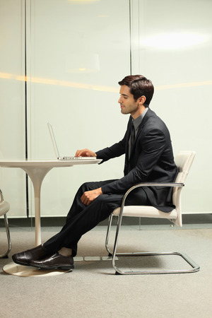 Businessman using laptopの写真素材