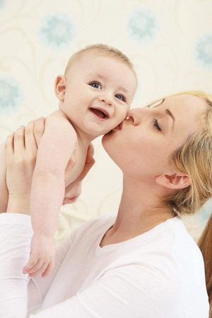 Mother spending quality time with sonの写真素材