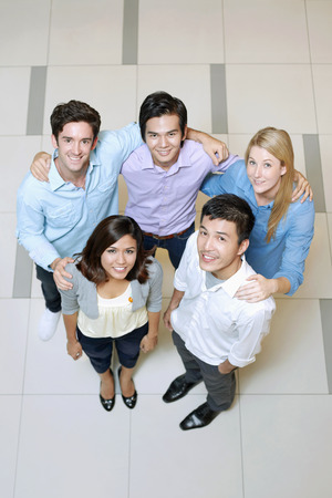 Business people smiling at the cameraの写真素材