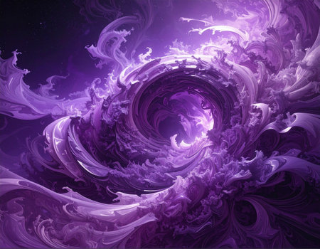 Abstract fractal. Fractal art background for creative design. Decoration for wallpaper, desktop, poster, cover booklet. Print for clothes, t-shirt. Creative illustration for designの素材
