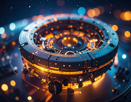 Close-up of a dj's equipment. 3D Renderingの素材