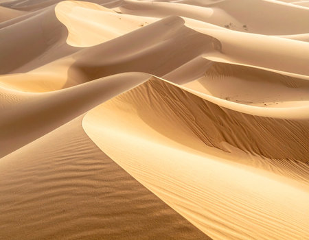 the empty quarter  and outdoor  sand  dune in oman old desert rub al khaliの素材