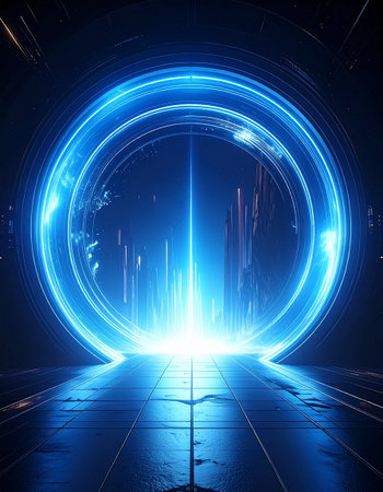 abstract futuristic technology background  3d render of a futuristic backgroundの素材