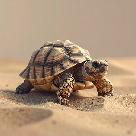 African spurred tortoise (Geochelone sulcata)の素材