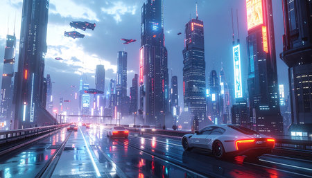 Shanghai Lujiazui Finance and Trade Zone of the modern city night backgroundの素材