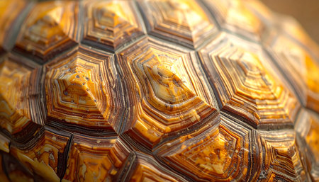 tortoise shell, close-up of a turtle shell.の素材