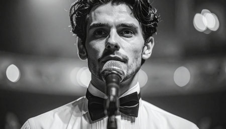 during the concert of the Norwegian singer Denison at the Traenafestival, music festival taking place on the small island of Traenaの素材