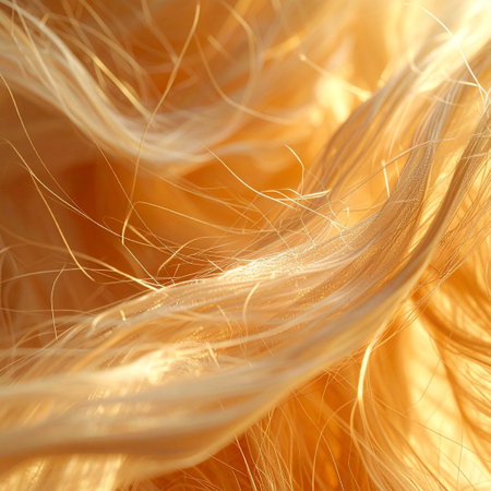 blond hair as a background, close-up, macro photoの素材