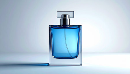Perfume bottle on a white background. 3d illustration.の素材