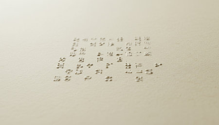 Close up of a white paper with a binary code written in itの素材