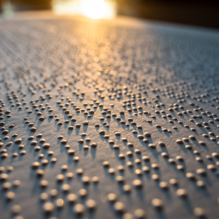 Close-up of microchips on a metal surface at sunsetの素材