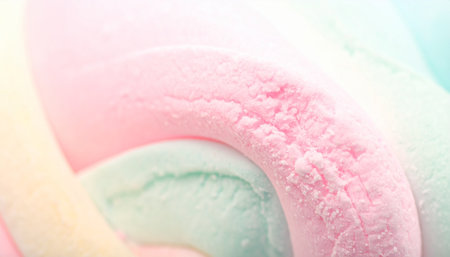 close up of colorful ice cream in soft color and blur style for backgroundの素材
