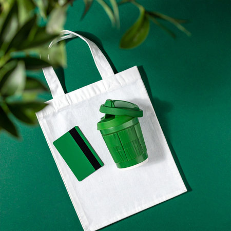 Piggy bank with shadow on white background. Concept of saving money.の素材