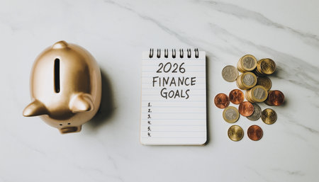 save money for investment concept coins with piggy bank and note bookの素材