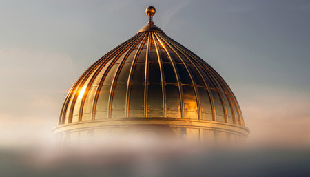 Dome of the Rock in the morning, Istanbul, Turkey.の素材