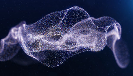 3d render, abstract particles, digital background, computer generated imagesの素材