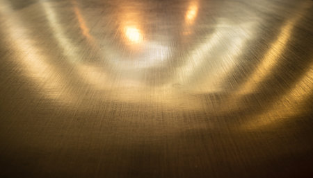 abstract background of light reflecting on a wooden floor with copy spaceの素材