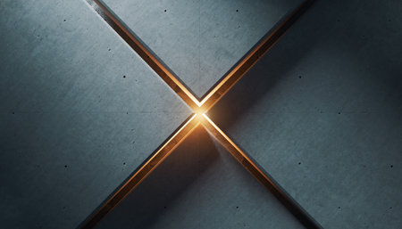 Abstract 3d rendering of geometric shapes. Futuristic background design.の素材