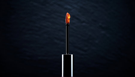 Lipstick on a black background. Lipstick on a black background.の素材