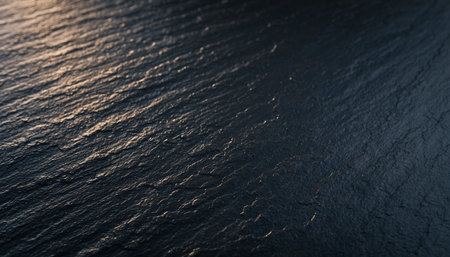 Close up of water surface at sunset. Abstract background and texture for design.の素材