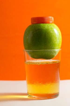 apple juiceの写真素材