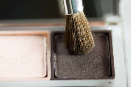 illustration and close-ups of makeup for womenの写真素材