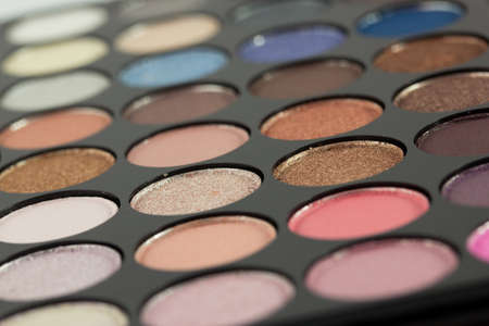illustration and close-ups of makeup for womenの写真素材