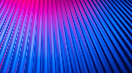 Neon wall empty blank background with blue pink gradient night vibrant color bright light, retrowave synthwave glowing night life city style, abstract futuristic party club disco design, copy spaceの写真素材