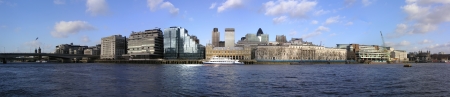 London City architecture from the Thames riverの写真素材