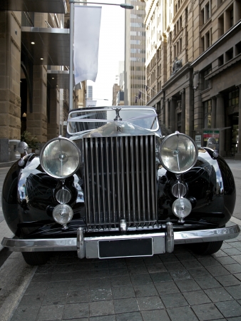 Classic rolls royce with the famous flying lady mascotのeditorial素材