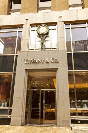 Tiffany & Co Shop entranceのeditorial素材