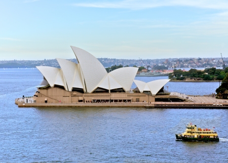 Sydney Opera House Harbour in Sydney, Australia. Entertainment and a Important Landmark in Sydneyのeditorial素材