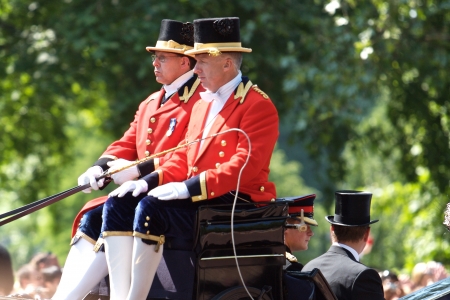 Trooping of the Colors icon the Queen's Birthday one of London's Most Popular Annual Pageantsのeditorial素材