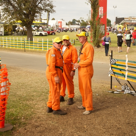 Melbourne 2010 Grand Prix Annual Formula One Race with staff and spectators 