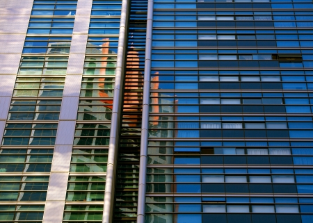 Glass Office Buildings in the City 