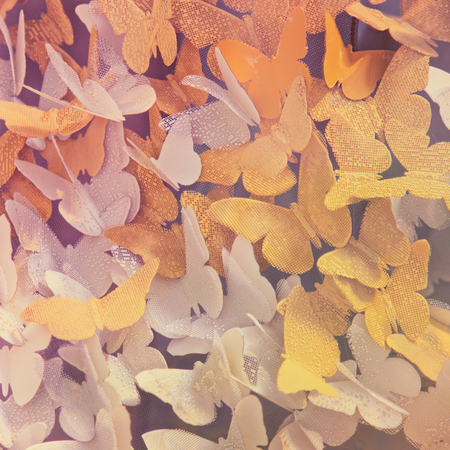 Paper Butterflies, craft backgroundの写真素材