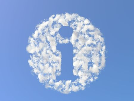 Info mark from Cloudsの写真素材