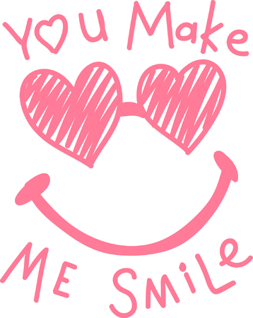 Smile with me slogan, tee shirt, graphics, vectors, sunglasses typographyのイラスト素材