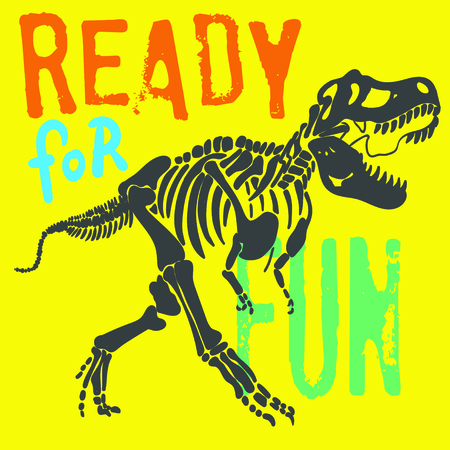 cool dinosaur boneのイラスト素材