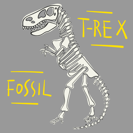 cool dinosaur bonesのイラスト素材