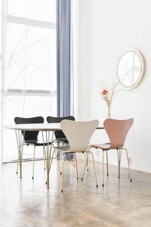 table and chairs in living room