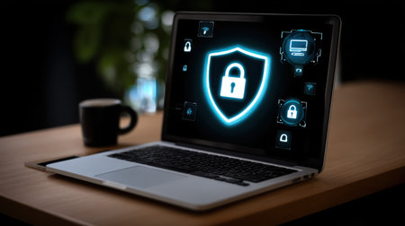 Explore essential cybersecurity strategies to safeguard sensitive data in the modern office.の素材