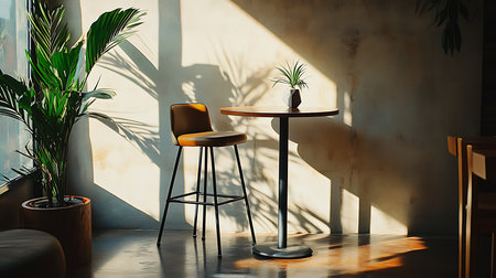 A tranquil moment captured in a cozy space filled with warm light and inviting decor perfect for relaxation.の素材