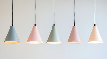 Showcasing a collection of stylish pendant lights that enhance modern interiors.の素材
