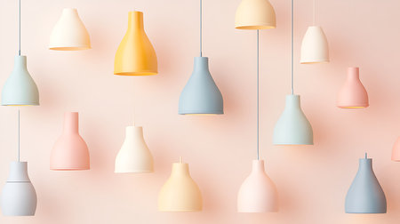 Explore vibrant hanging light fixtures that enhance modern interiors with a cheerful ambiance.の素材