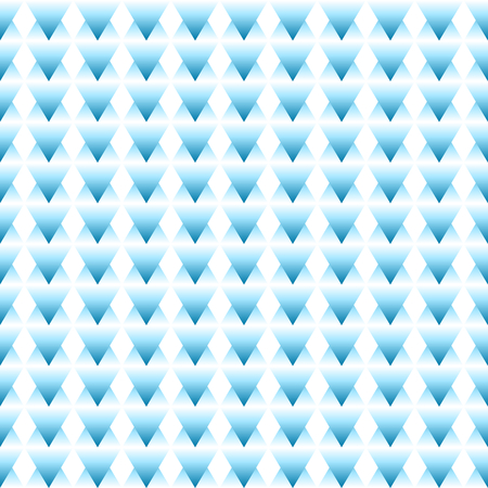 Seamless gradient pattern of light-blue diamond shapes on white background. Vector illustration, EPS 10. Can be use as background or print on tile and fabric.のイラスト素材