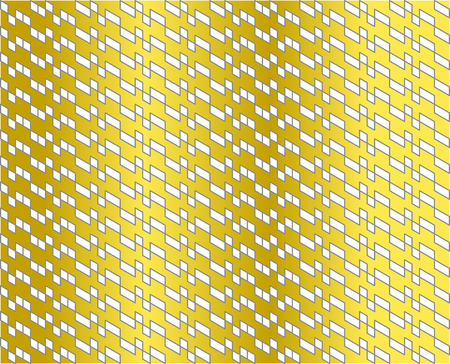 Abstract geometric pattern of white with gray lines on gold gradient colors - Vector illustration. Use as background, backdrop, montage, or texture in website, UI, app, logo, or graphic design.のイラスト素材
