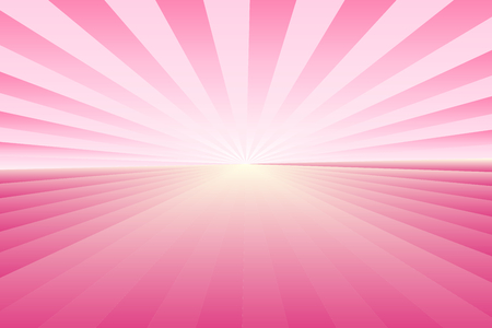 Abstract sunburst pattern, gradient pink ray colors with center light. Vector illustration, EPS10. Geometric pattern. Use as background, backdrop, image montage, mock up template, etc.のイラスト素材
