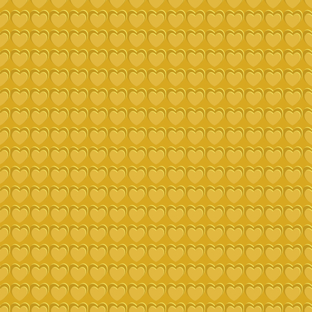 Seamless pattern of 3d chocolate-brown heart texture background. Valentines day, love, wedding concepts. Vector illustration, EPS10, for wallpaper, gift wrap paper, tile prints.のイラスト素材